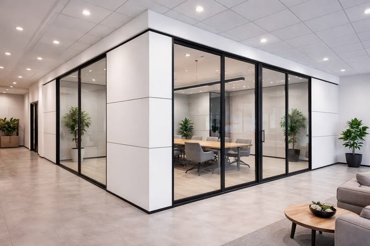 Gypsum and Glass Partition Works in UAE – Modern Interior Solutions